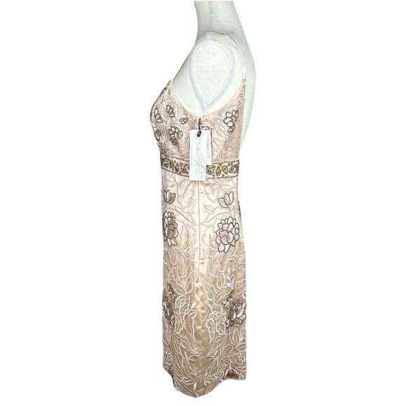 Sue Wong Nocturne Women's NWT Pink Beaded Embroidered‎ Floral Formal Dress 6/C36 - Picture 4 of 17